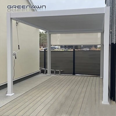 Balcón Pérgola Con Laterales Y Techo